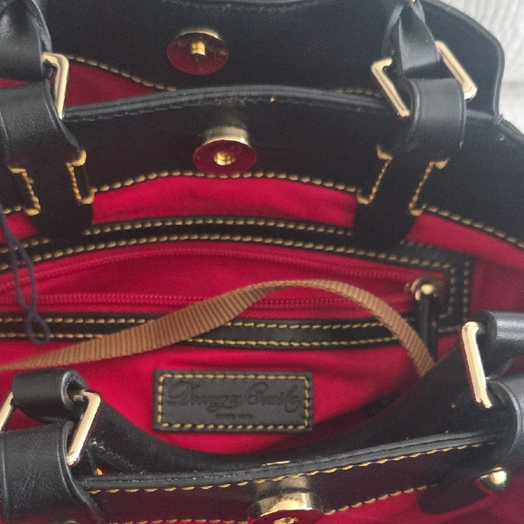 Dooney & Bourke Black Multicolor Logo Shoulder Bag - Picture 4 of 6